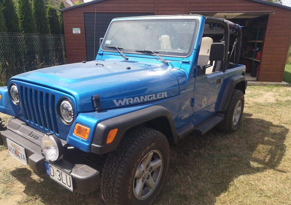 Jeep Wrangler cena 59500 przebieg: 281280, rok produkcji 2002 z Jabłonowo Pomorskie małe 79